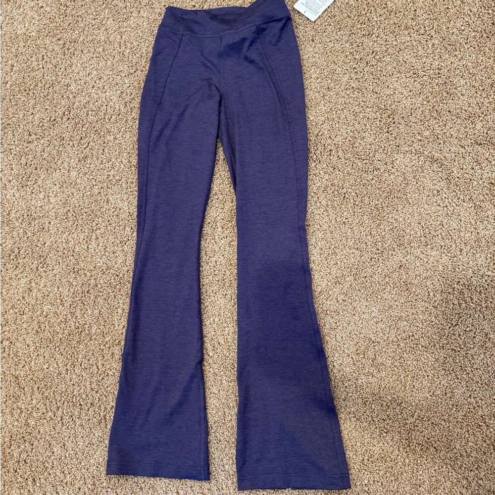 lululemon soft sueded HR mini flare pants